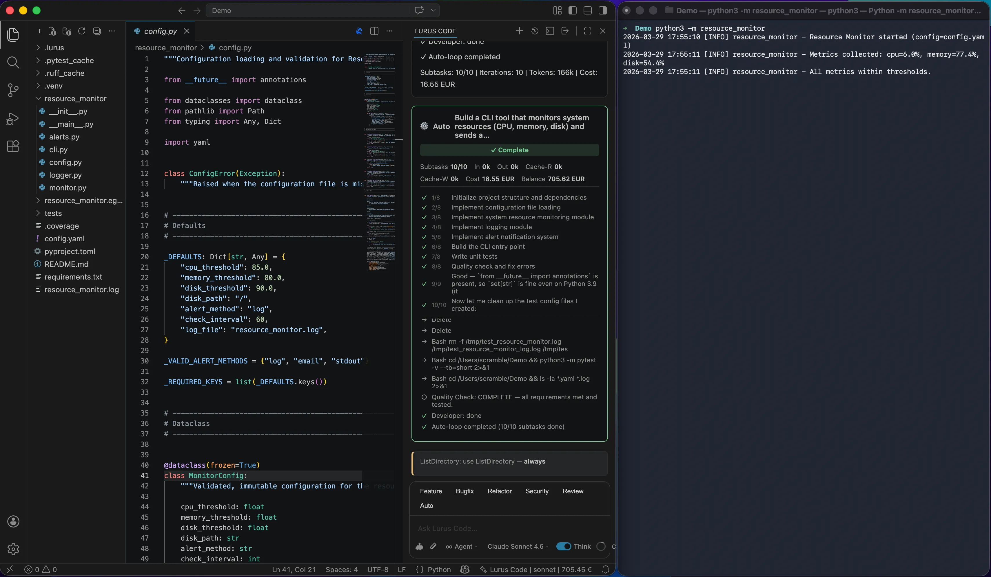 Orchestrate Auto – Autonomous Coding with Lurus Code